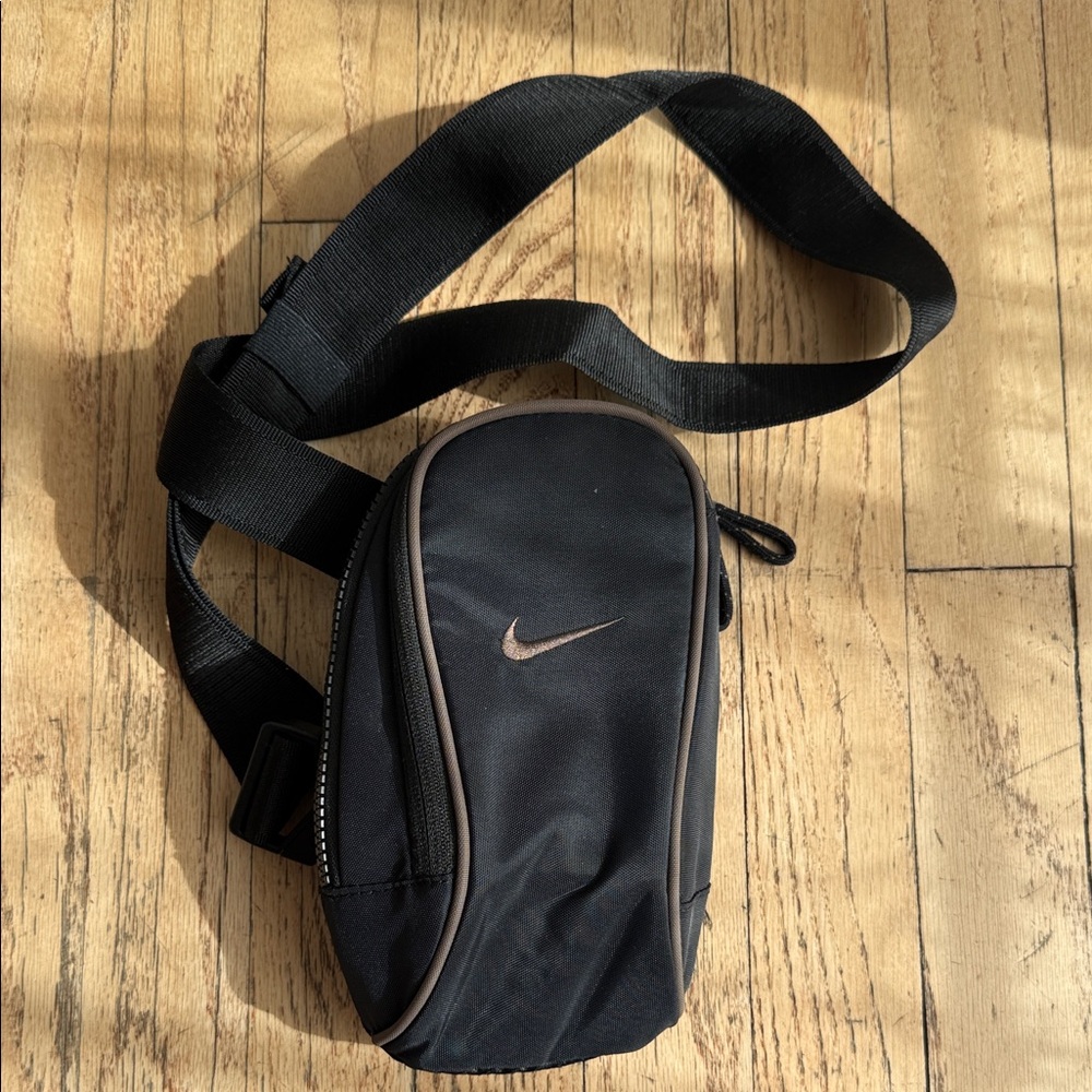 Nike Black Belt Bag with White Logo